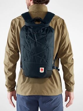 EUC Fjallraven High Coast 26 Black Fold Down Backpack